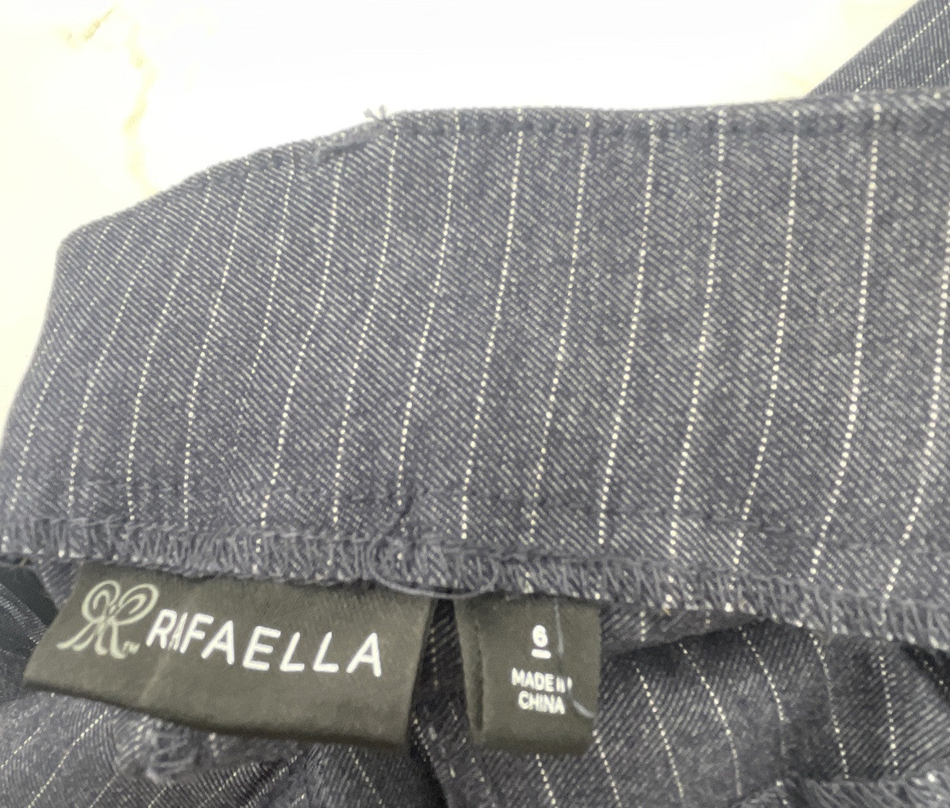 Rafaella Women’s Pull-On Belt Loops Functional Pockets Stretch Ankle Pant Size 6