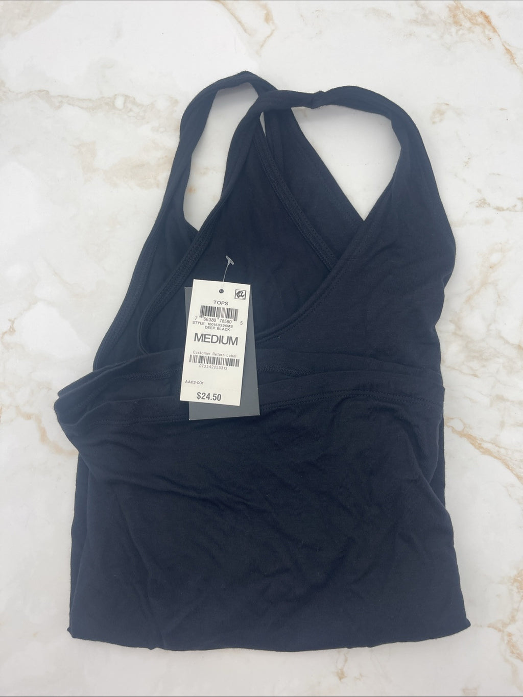 Ideology Womens Black Solid Rayon Tank Top Shirt M*