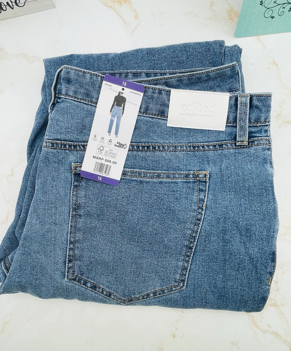 Edited by Remi Bader Women's Loose Straight Jean Size 16 Authentic