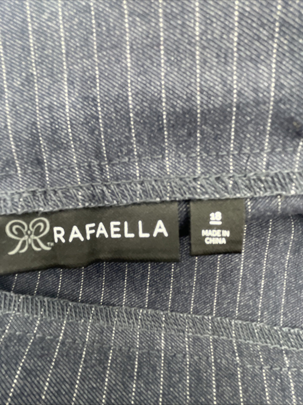 Rafaella Women’s Pull-On Belt Loops Functional Pockets Stretch Ankle Pant Sz 18