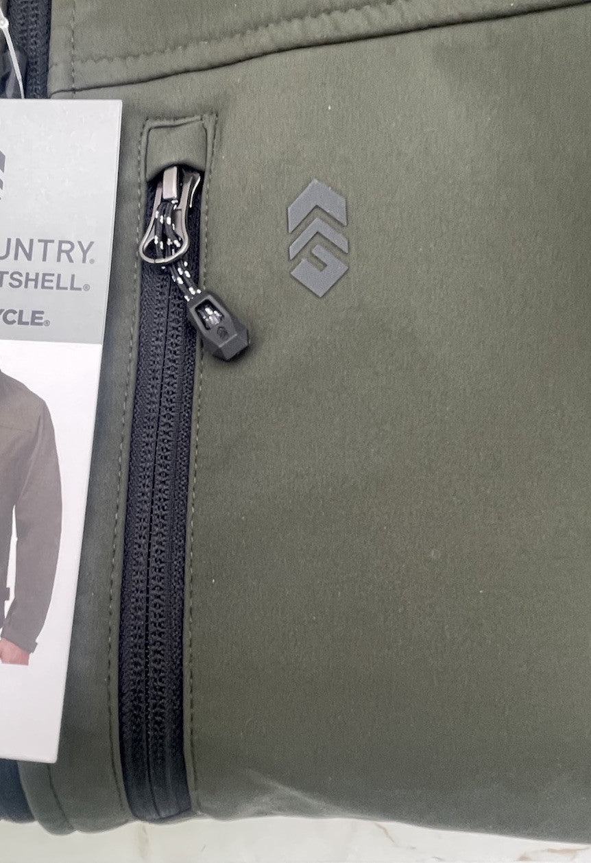 Free Country Men's Softshell Jacket Size Large Olive