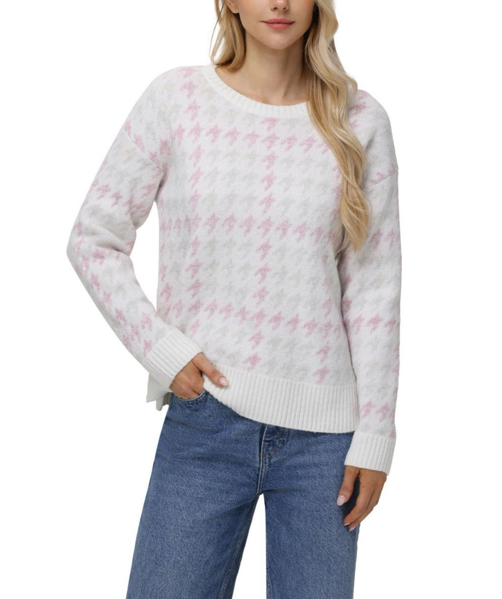 525 Women's Super Soft Crewneck Pullover Lurex Fairisle Sweater XL