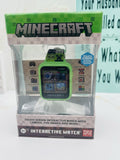 Minecraft Creeper LED Kid's Watch With Silicone Band Green