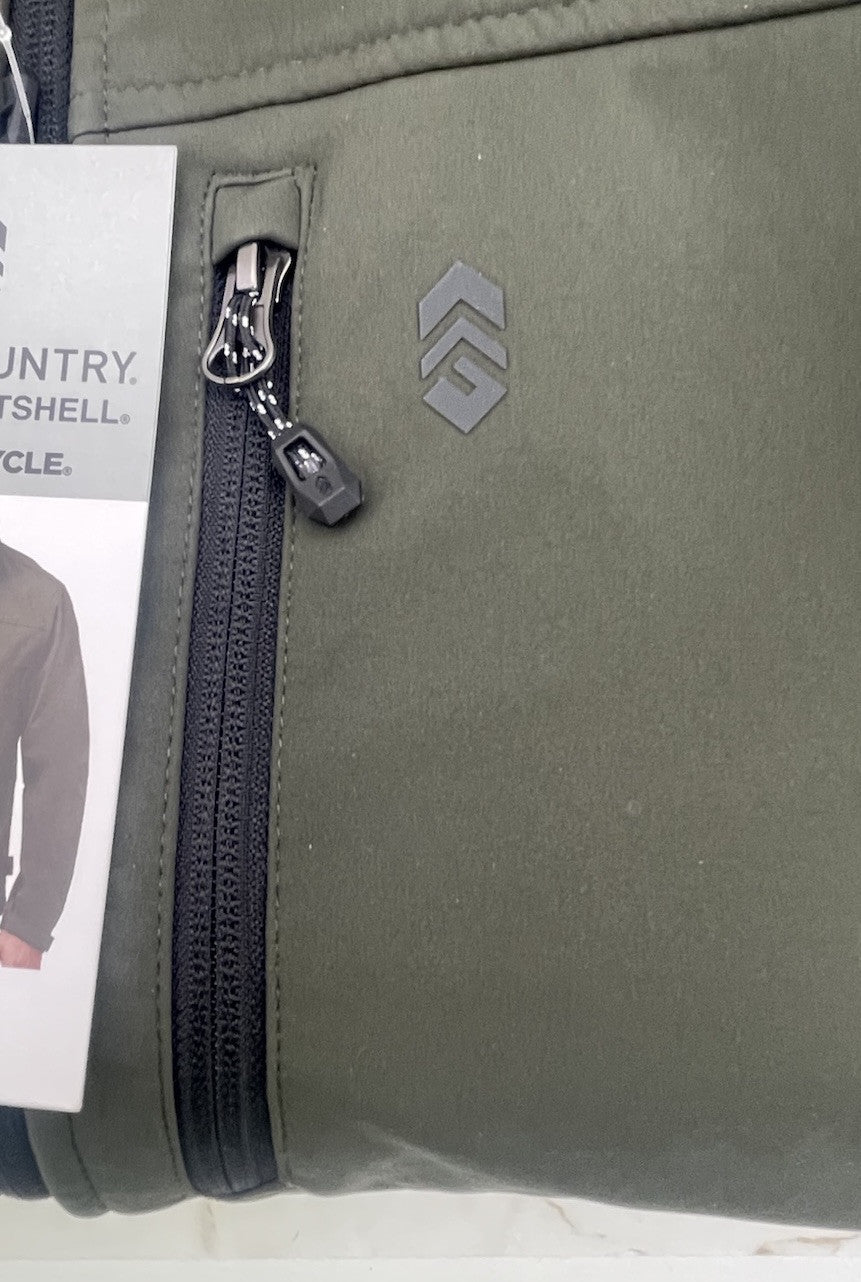 Free Country Men's Softshell Jacket Size  X Large Olive