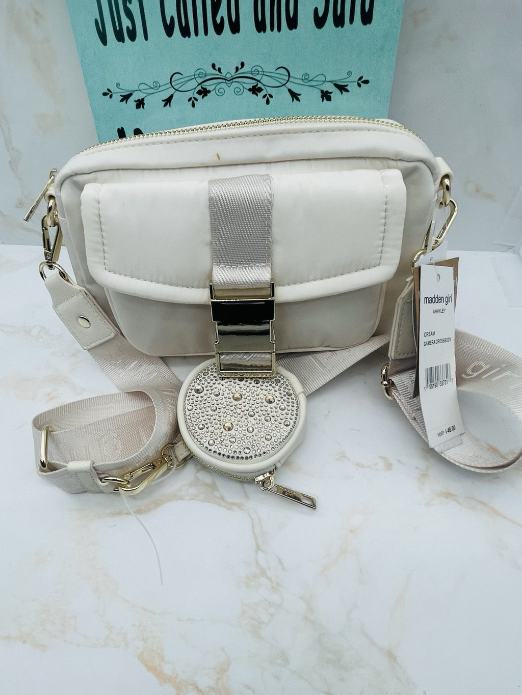 Steve Madden Women’s Camera Madden Girl Bag White Crossbody One Size
