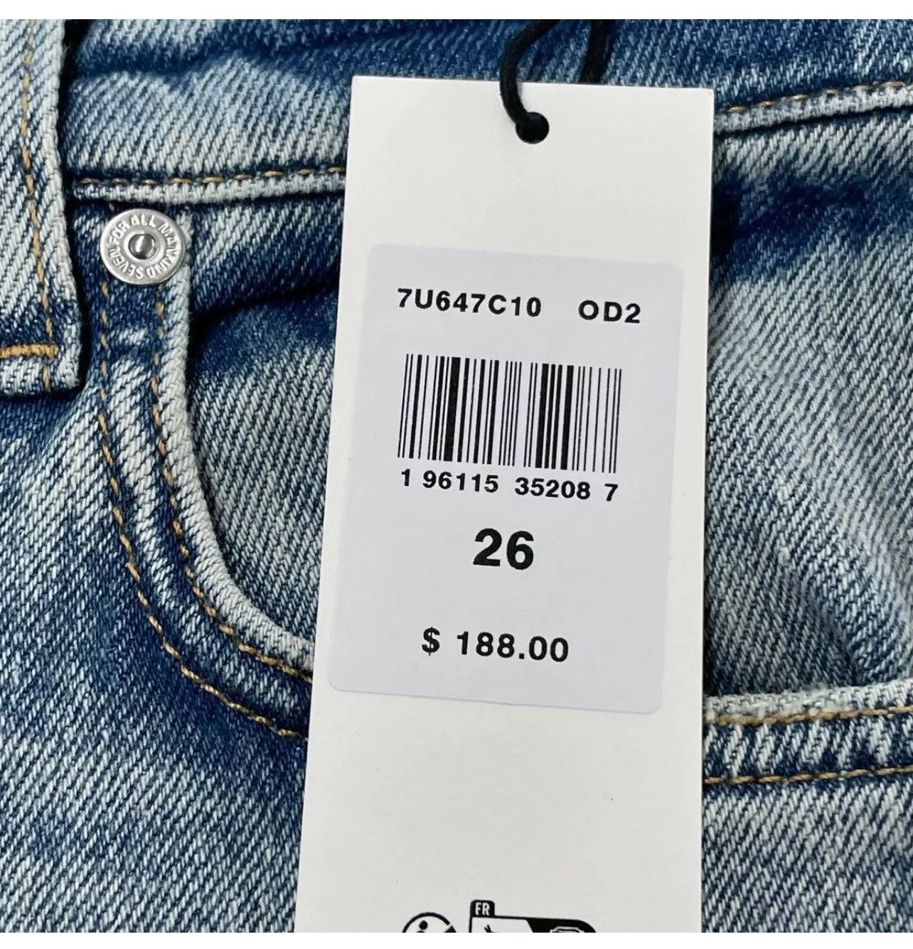 7 FOR ALL MANKIND Women’s Logan Stovepipe Jeans Women's Size 26 Ode To