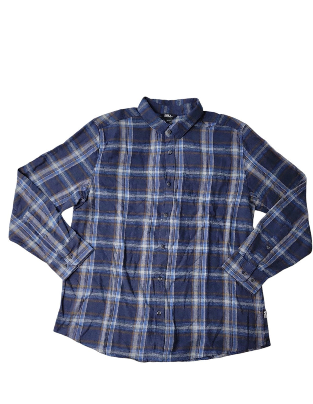 Eddie Bauer Men's 100% Cotton Easy Care Warm Brushed Twill Flannel Shirt Size XL