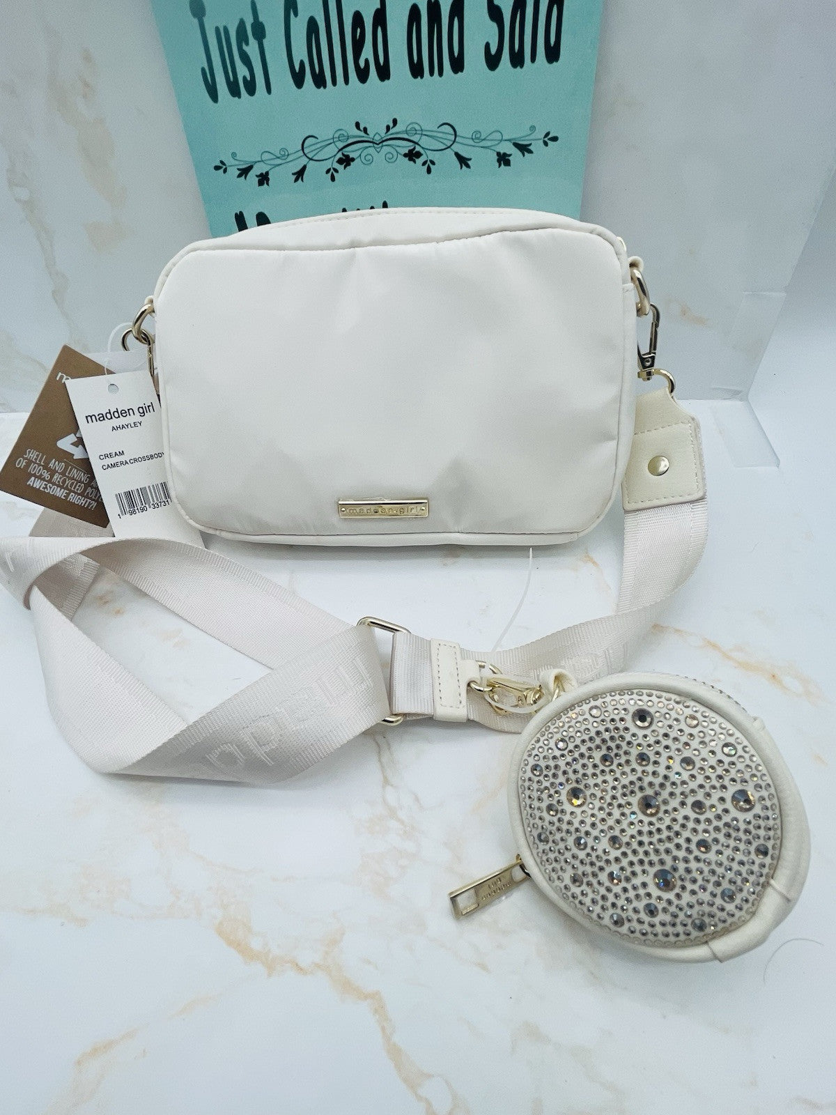 Steve Madden Women’s Camera Madden Girl Bag White Crossbody One Size