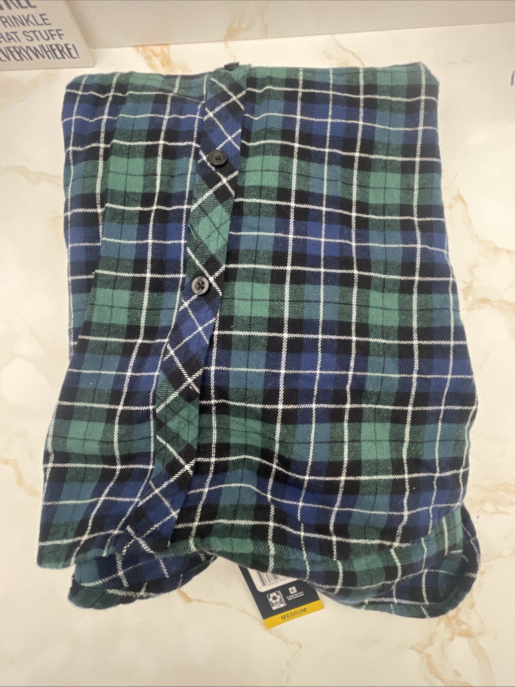Gap Women's Soft Long Sleeve Hi-Low Hem Relaxed Fit Flannel Size S