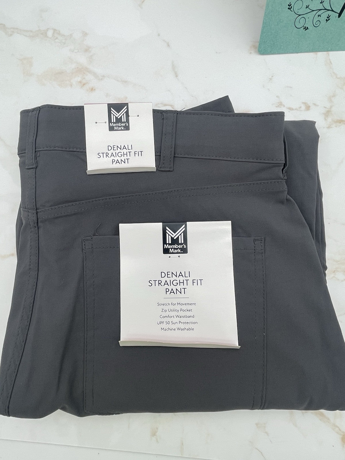 Member's Mark Men's Lightweight Comfort Waistband Straight Fit Denali Pant 40x32
