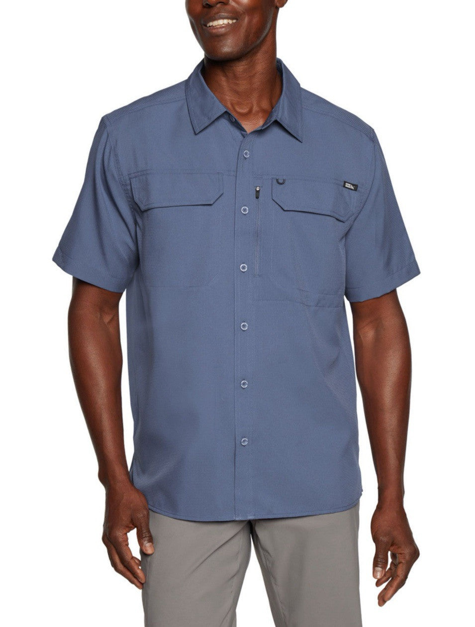 Eddie Bauer Men's Moisture Wicking Woven Tech Short Sleeve Shirt Size XXL