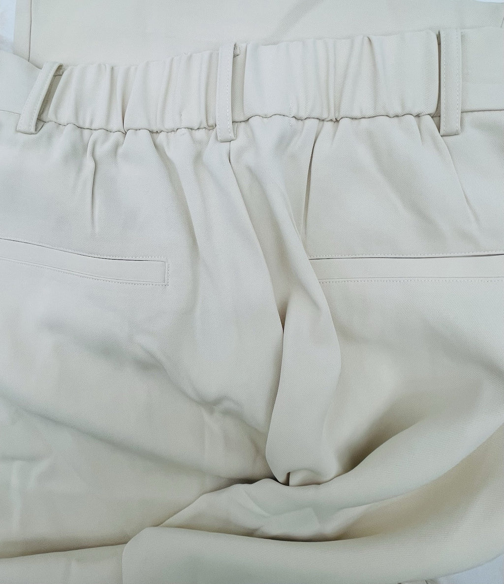 French Connection Ladies Wide Leg Classic Pleat Dress Trouser White Size M