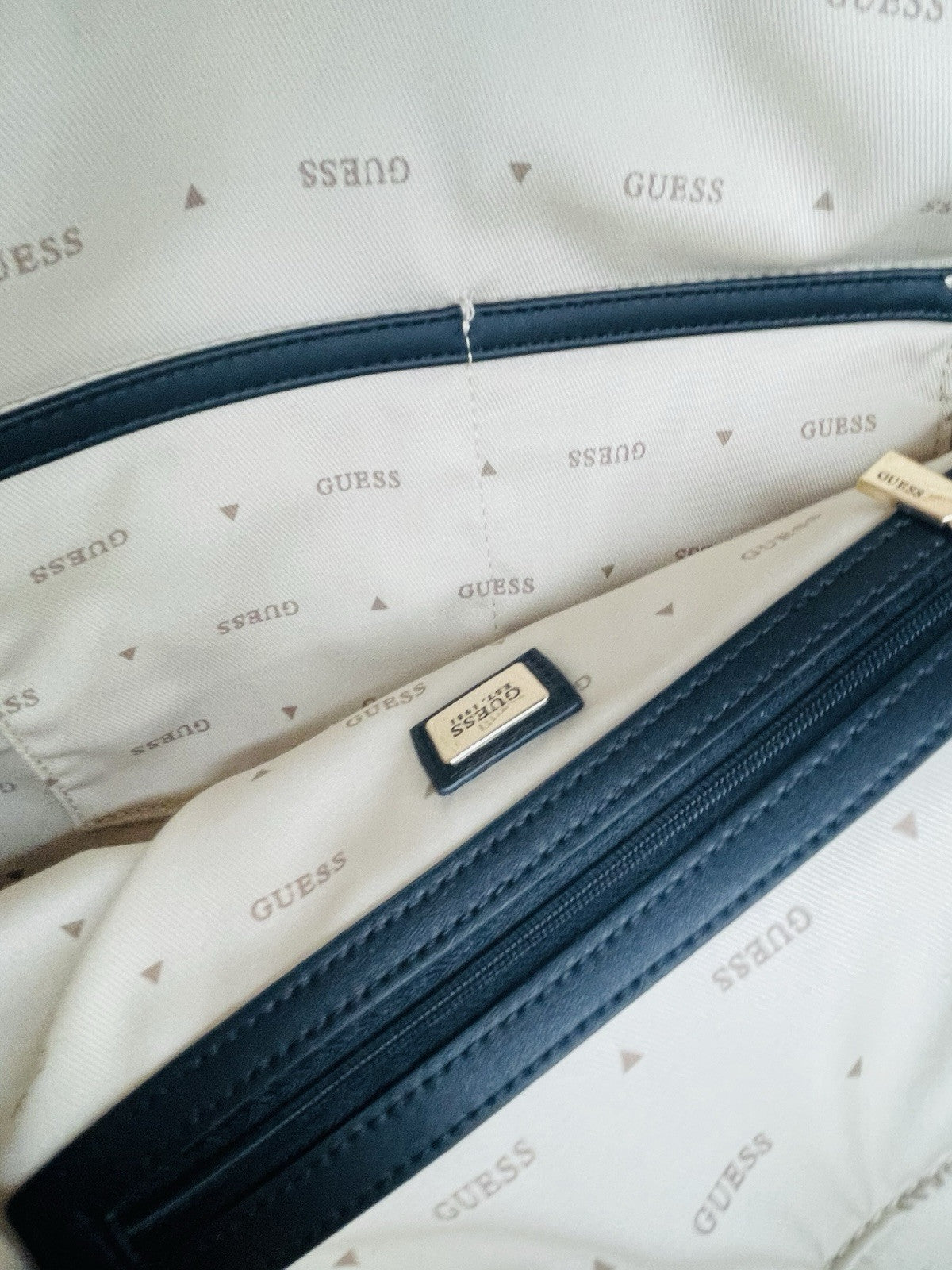 Guess Jaxi Top Zip Tote Black