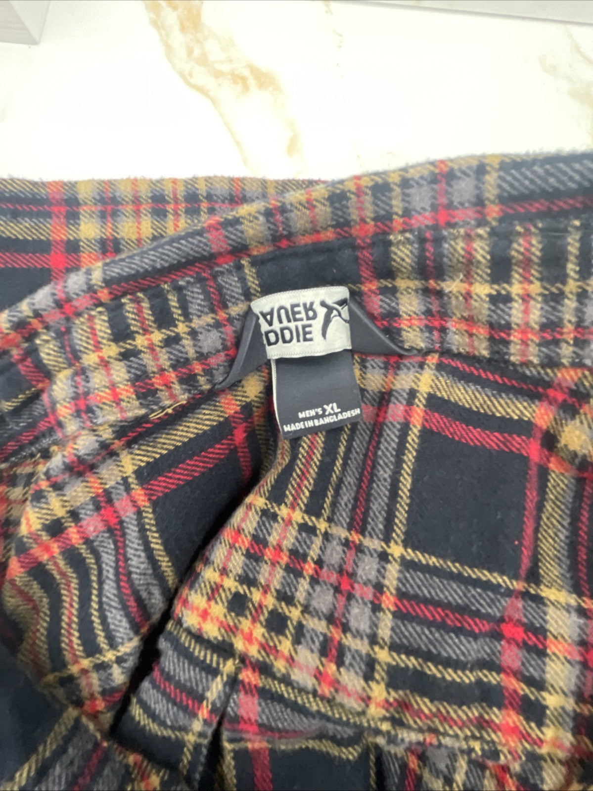 Eddie Bauer Men's 100% Cotton Easy Care Warm Brushed Twill Flannel Shirt Size XL