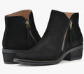 White Mountain Women's Suede Ankle Boot Size 10 Black