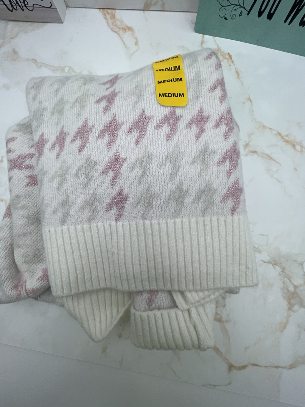 525 Women's Super Soft Crewneck Pullover Lurex Fairisle Sweater M
