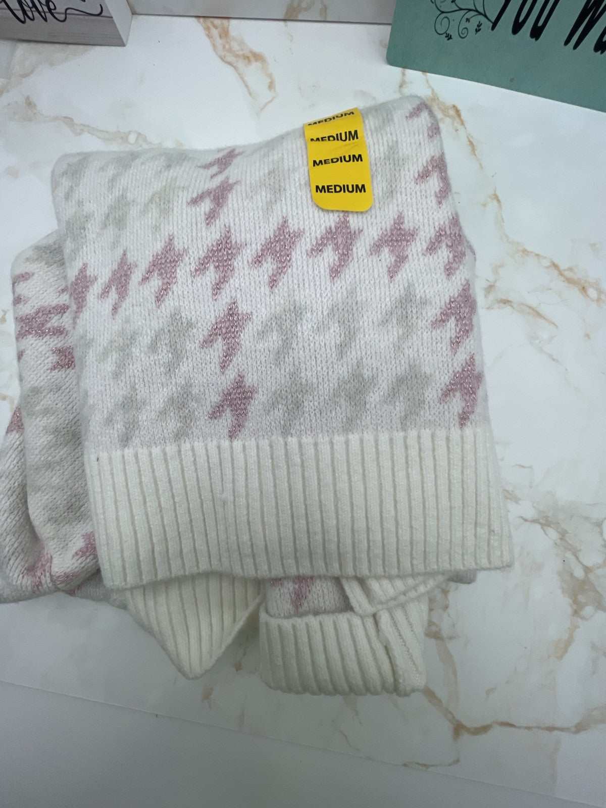 525 Women's Super Soft Crewneck Pullover Lurex Fairisle Sweater M