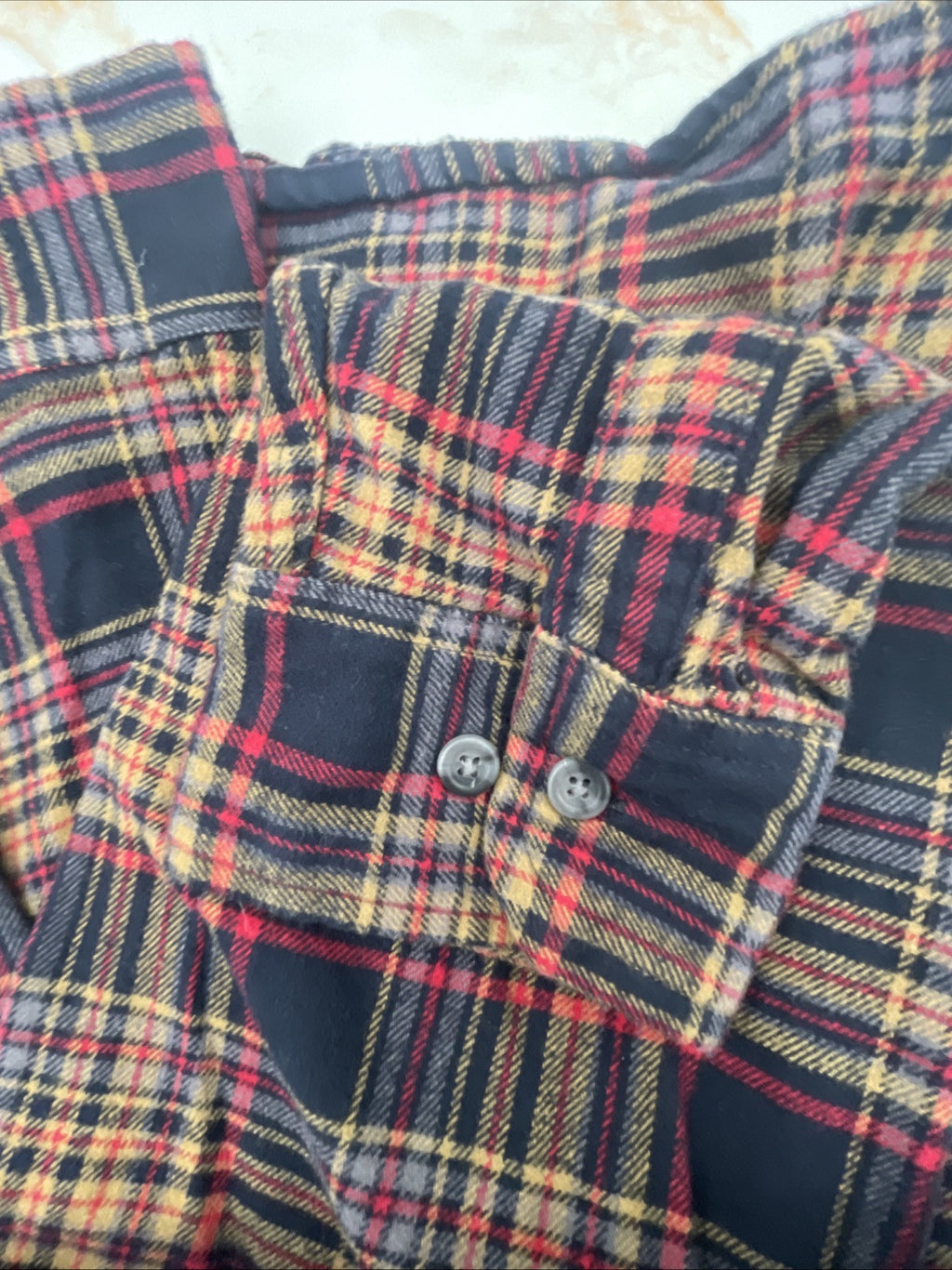 Eddie Bauer Men's 100% Cotton Easy Care Warm Brushed Twill Flannel Shirt Size XL