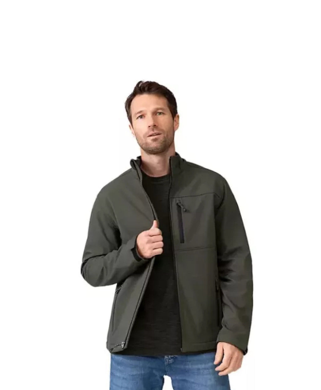 Free Country Men's Softshell Jacket Size Large Olive