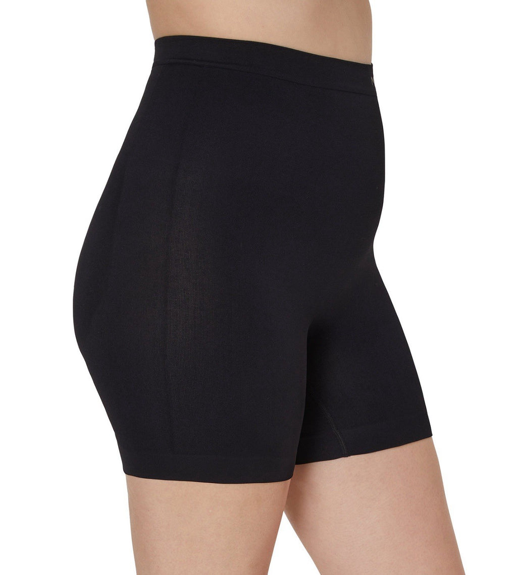 Maidenform Firm Foundations Hi-Waist Thigh Slimmer Women's S CH Black Seamless