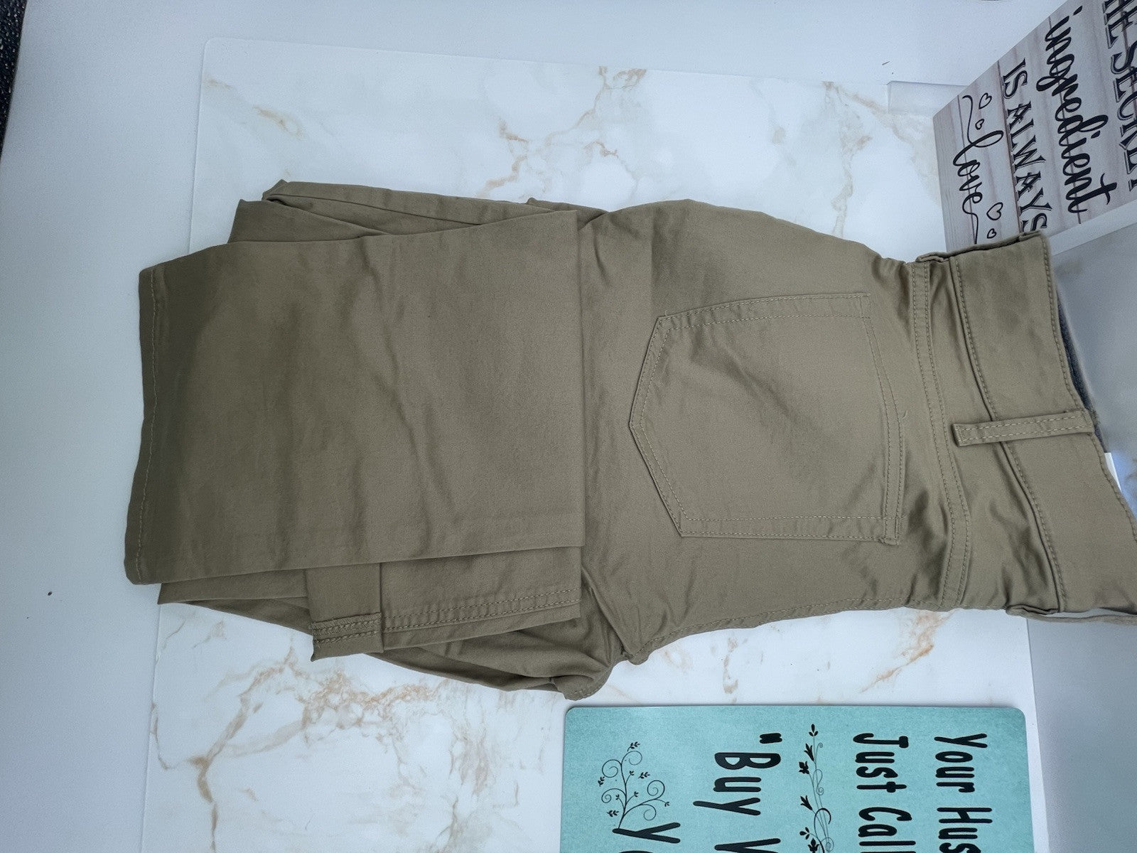 Member's Mark Men's Straight Fit Mason 5 Pocket Stretch Pant 32x30 Khaki