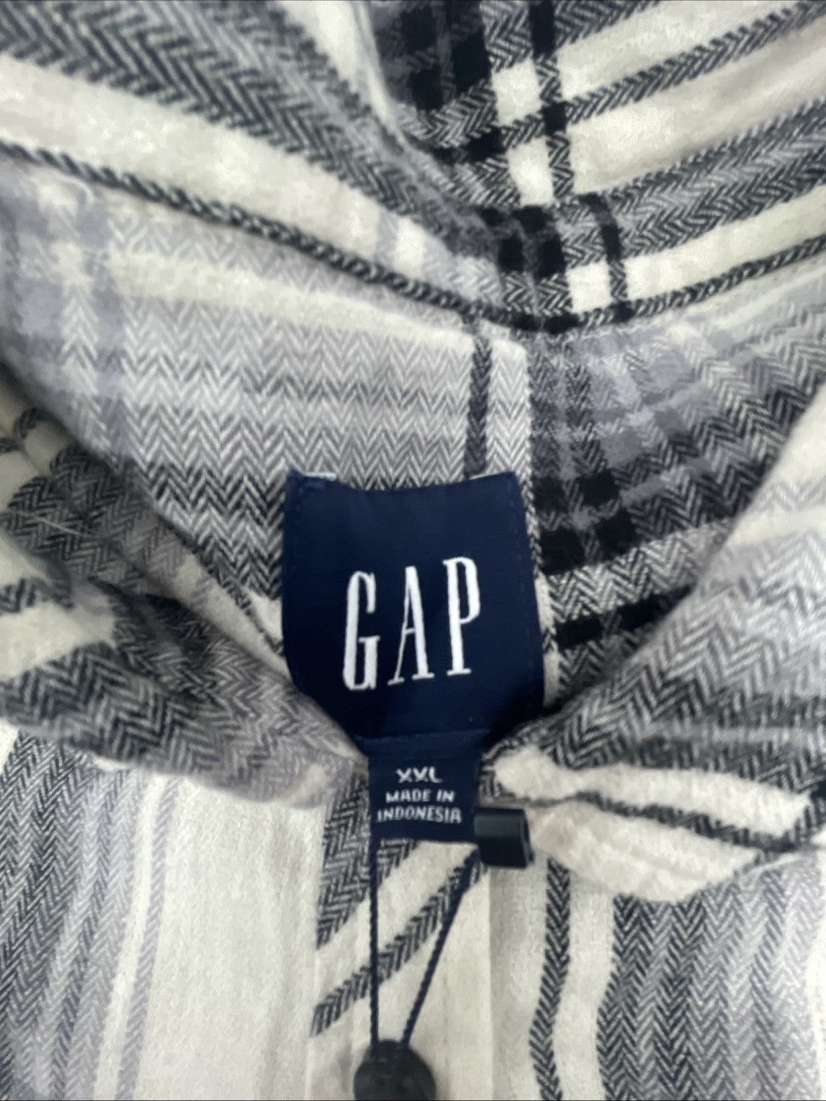 Gap Women's Soft Long Sleeve Hi-Low Hem Relaxed Fit Flannel Size XXL