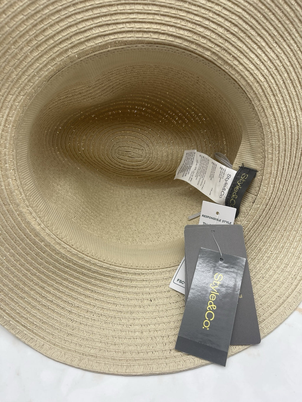 Style & Co Women’s Basic Straw Panama Hat ONE Size