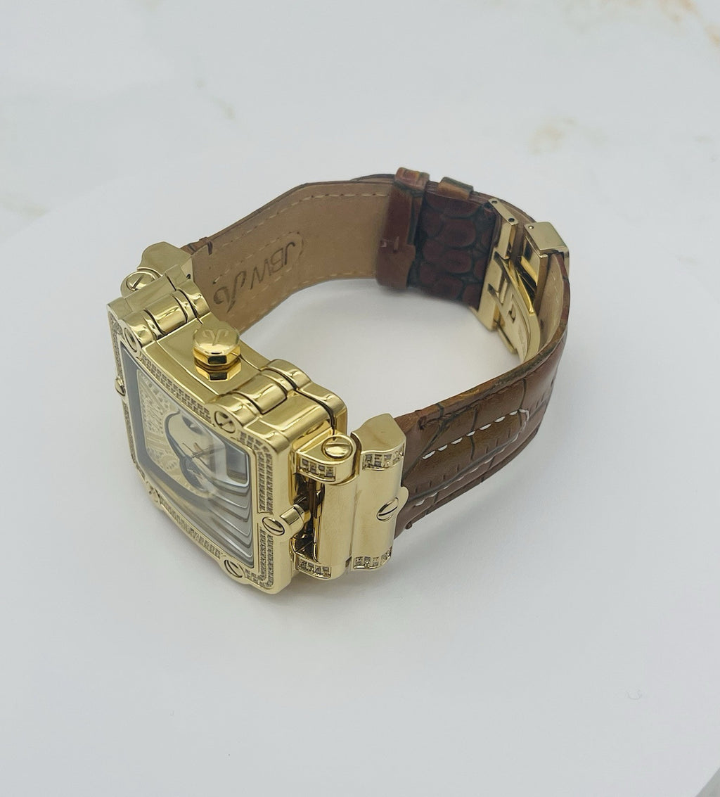 JBW Phantom Brown/Gold Men's Watch - JB-6215-238-A