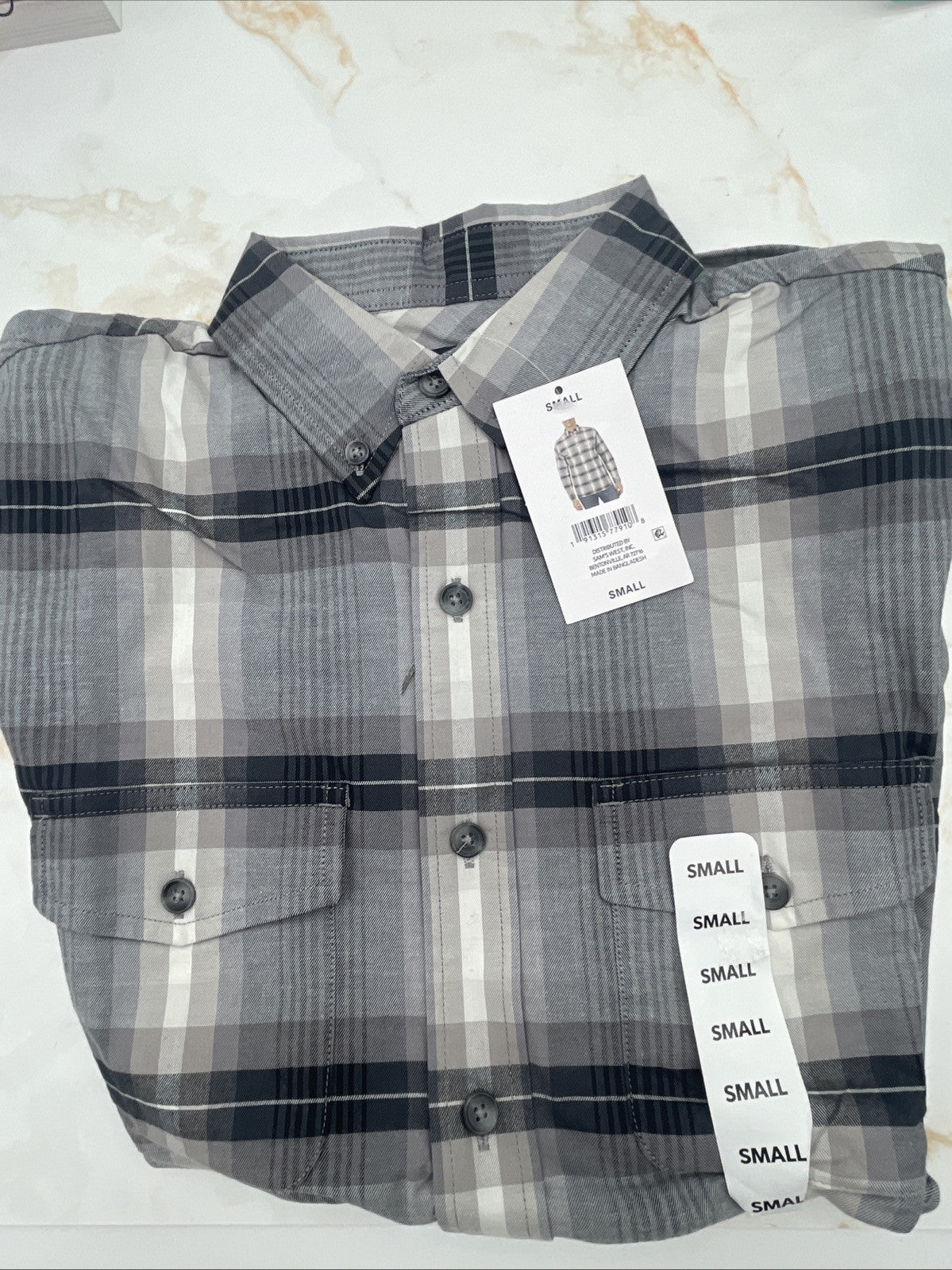 Land's End Men's Traditional Fit First Long Sleeve Button Down Shirt Small