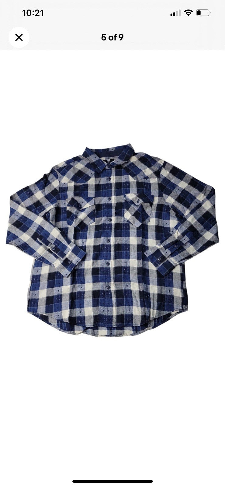 Frye Men's Jacquard Flannel Deep Night Sky Size XL