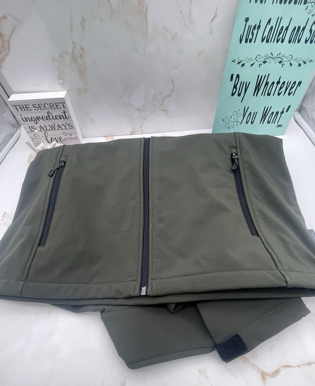 Free Country Men's Softshell Jacket Size  X Large Olive