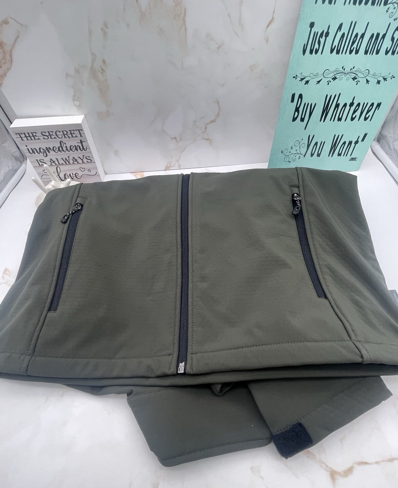 Free Country Men's Softshell Jacket Size  X Large Olive
