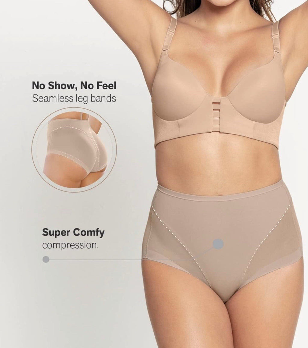 Leonisa Truly Undetect Tummy Control Shapewear Underwear Blue Size XL