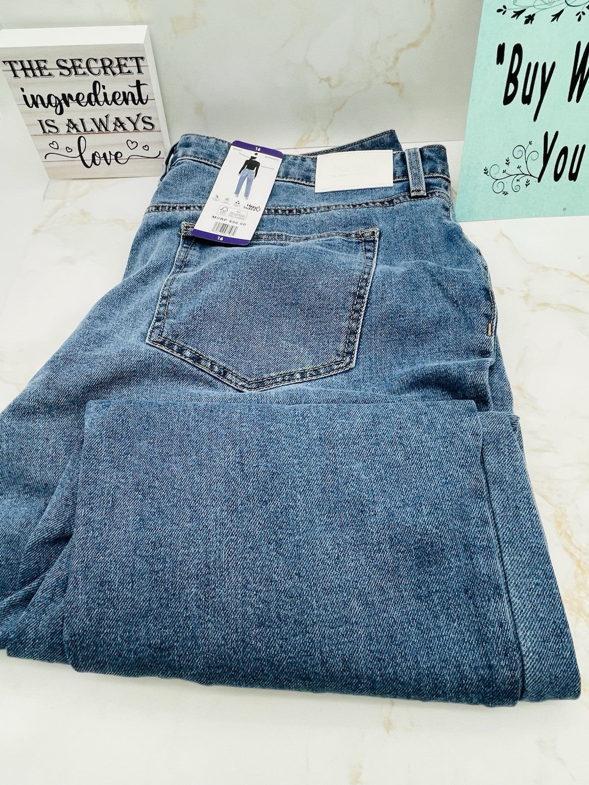 Edited by Remi Bader Women's Loose Straight Jean Size 16 Authentic