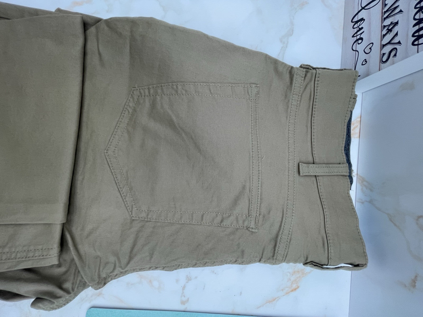 Member's Mark Men's Straight Fit Mason 5 Pocket Stretch Pant 32x30 Khaki
