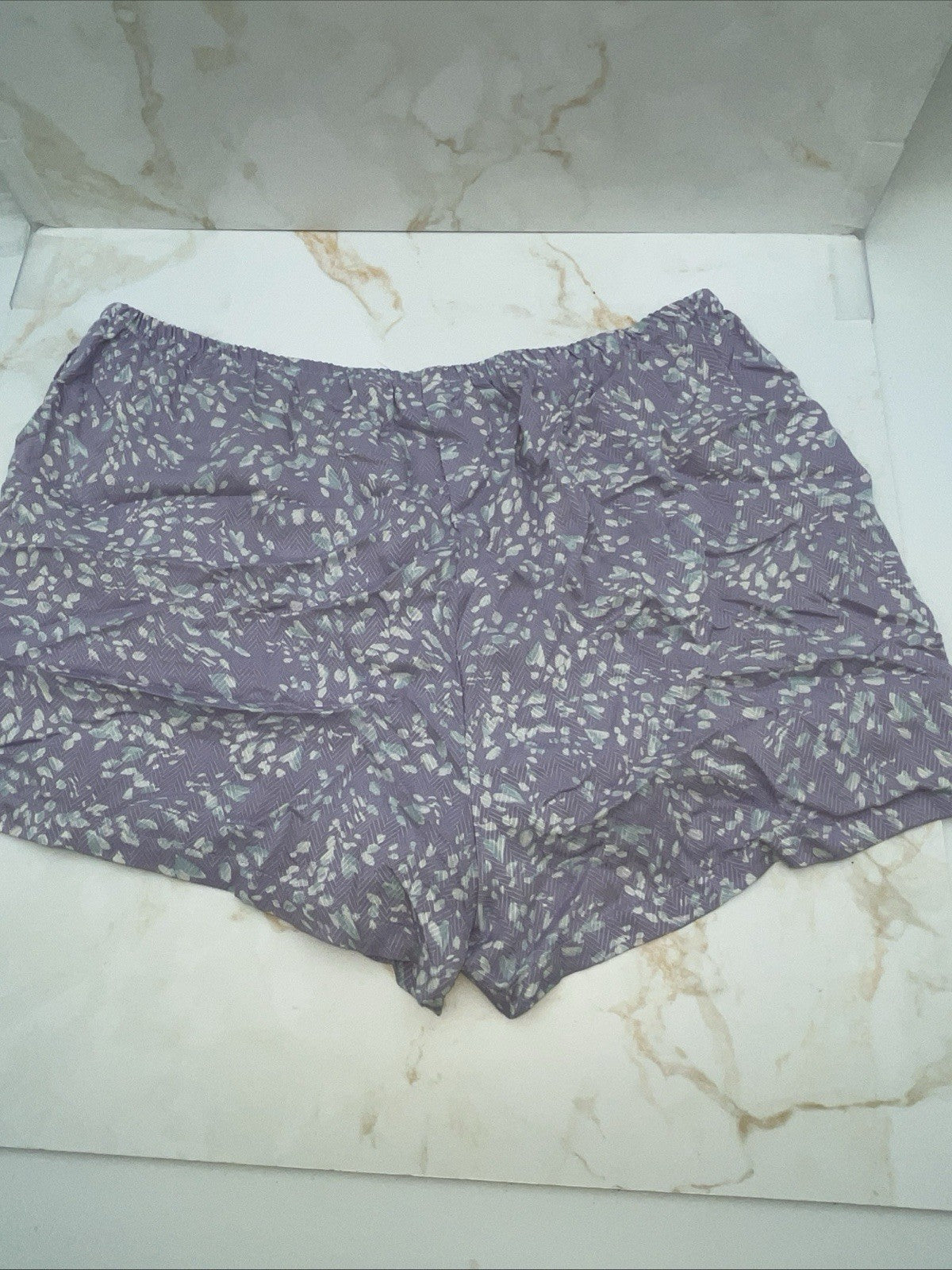 Splendid Women's 2-Pc. Ruffled-Hem Boxer Pajamas Set Shadow Floral Size XL