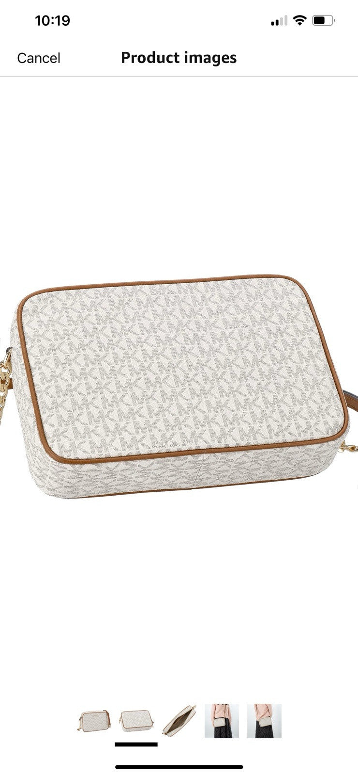 Michael Kors VANILLA 32F1GJ6C7B0005150 Women's Shoulder Bag, beige