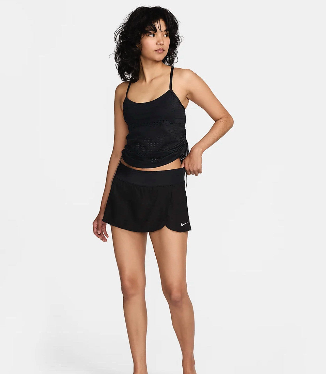 NWT Nike Swim Essential Women's Boardskirt in Black Size Large