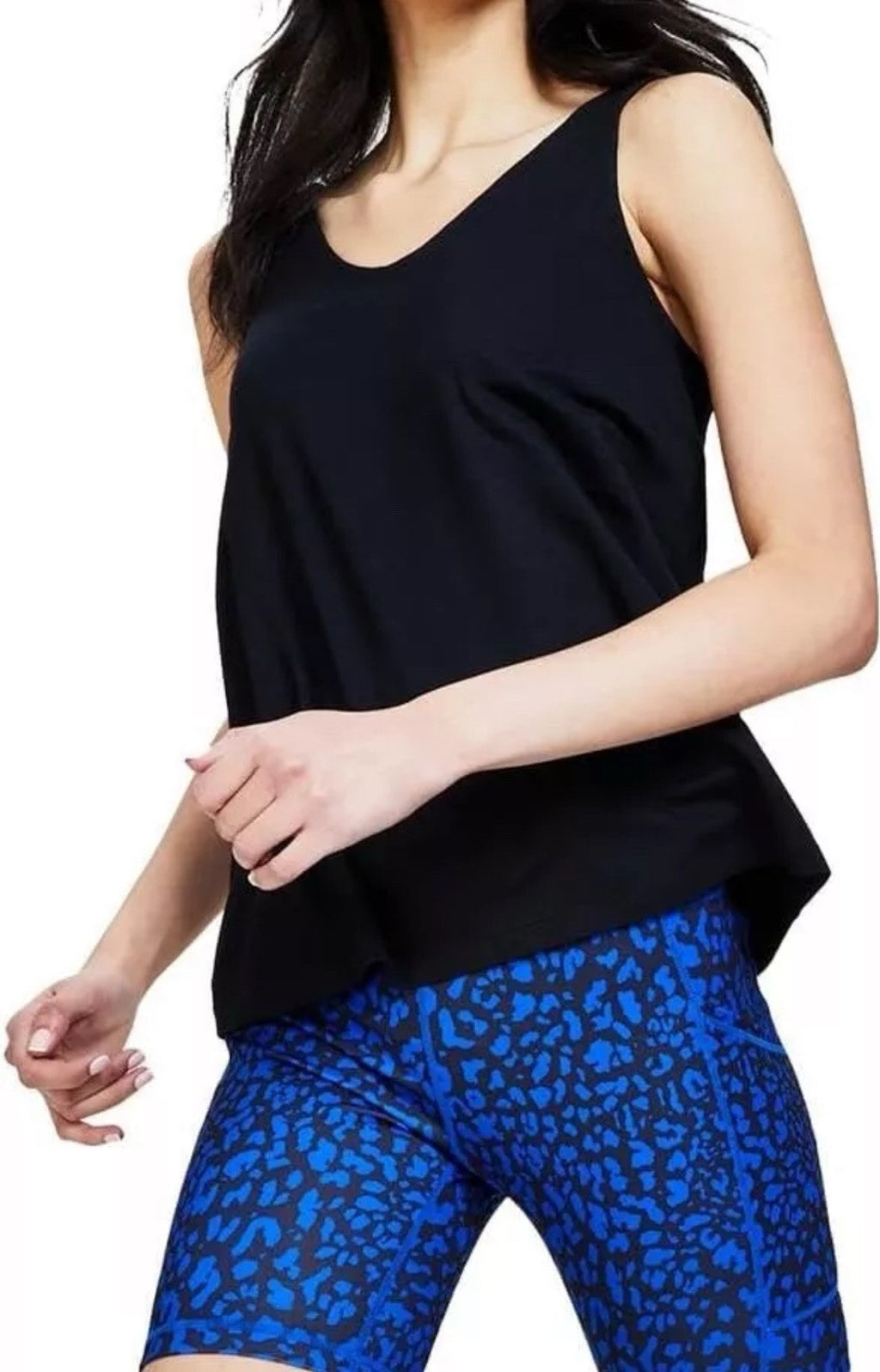 Ideology Womens Black Solid Rayon Tank Top Shirt M*