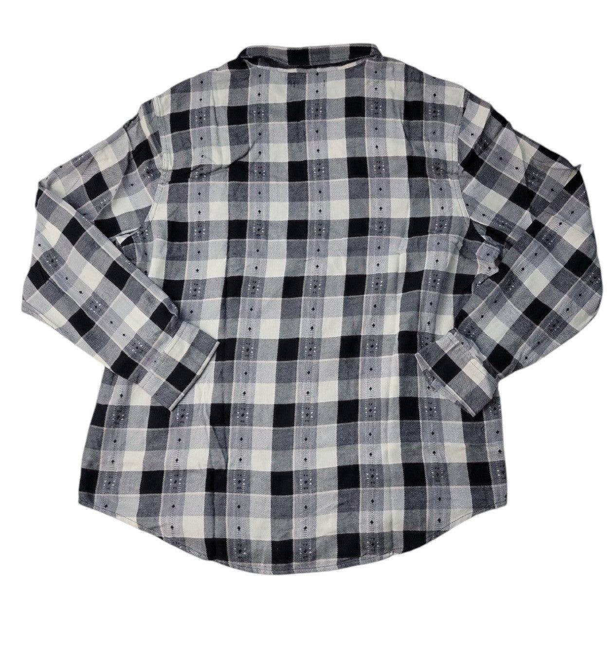 Frye Men's Jacquard Flannel  Heather Grey Size M