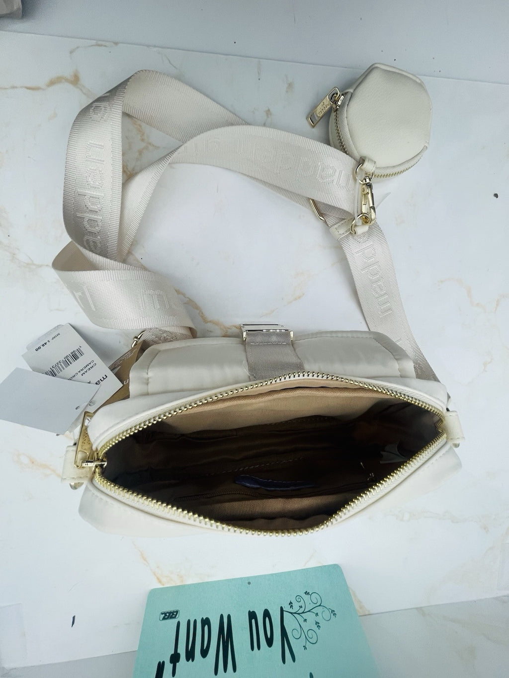 Steve Madden Women’s Camera Madden Girl Bag White Crossbody One Size