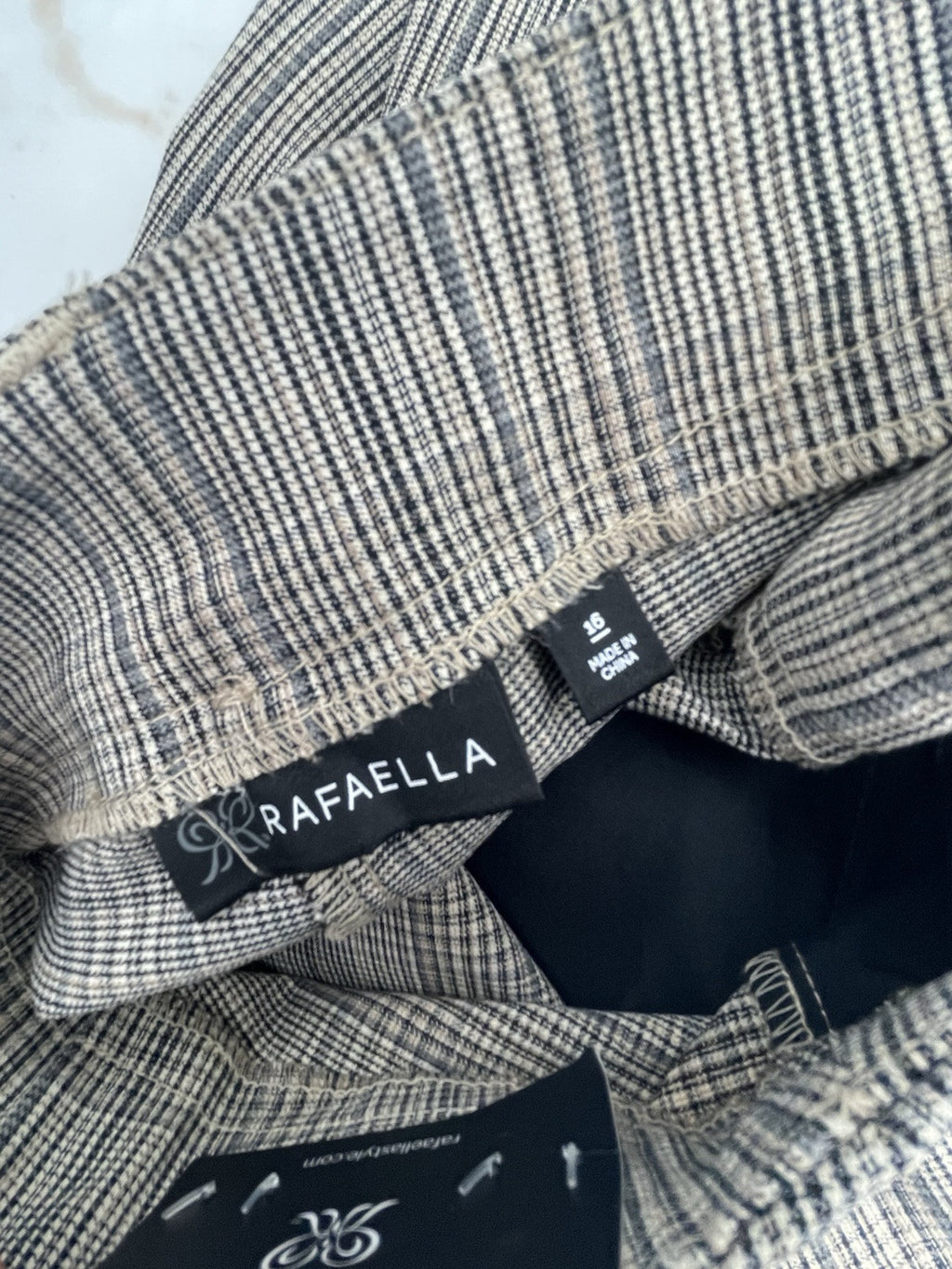 Rafaella Pull-On Belt Loops Functional Pockets Stretch Ankle Pant Size 16