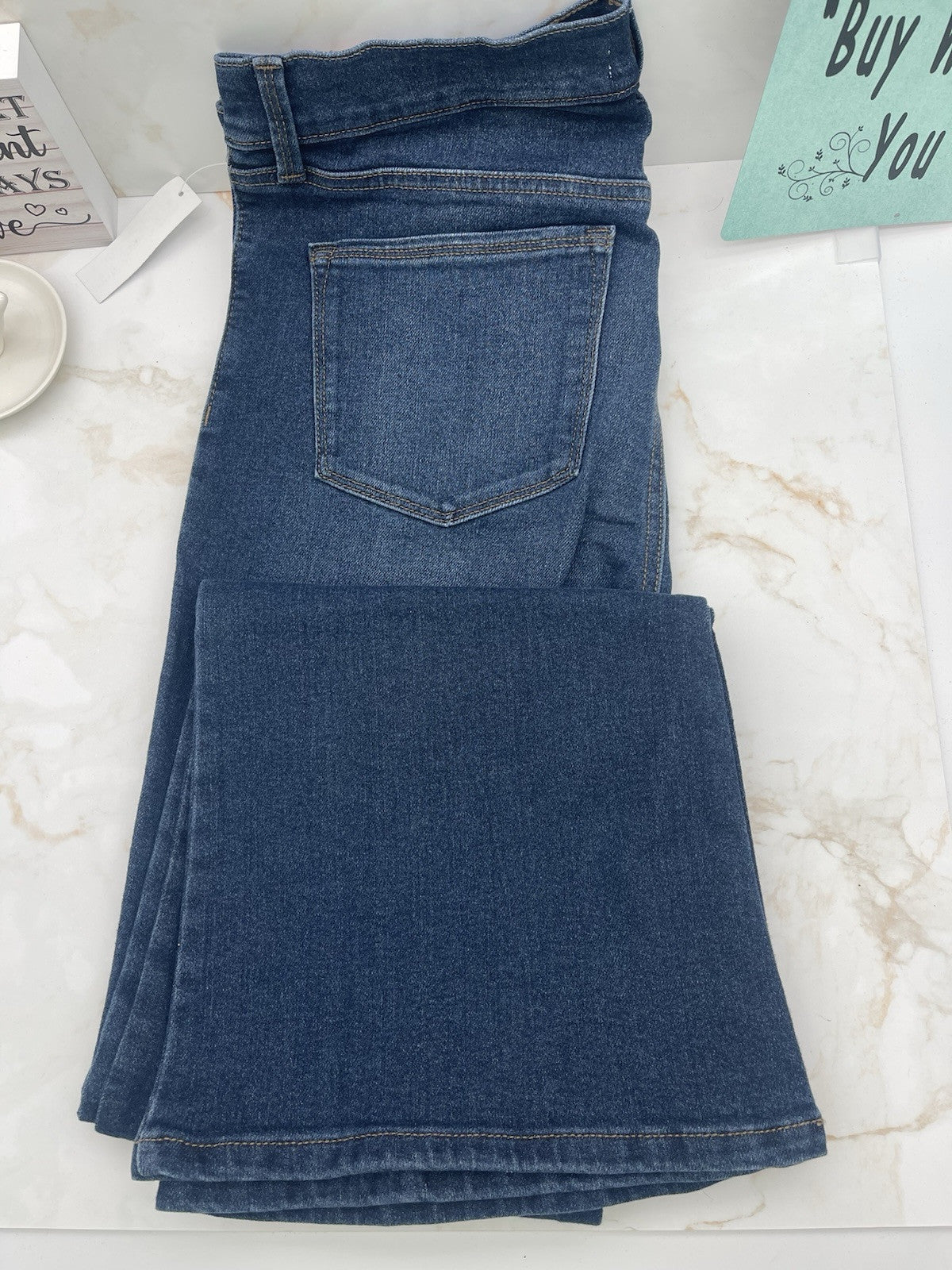 Jessica Simpson Women's High Rise Fitted Flare Jean, JJSB16035 Sz 10 Blue Drive