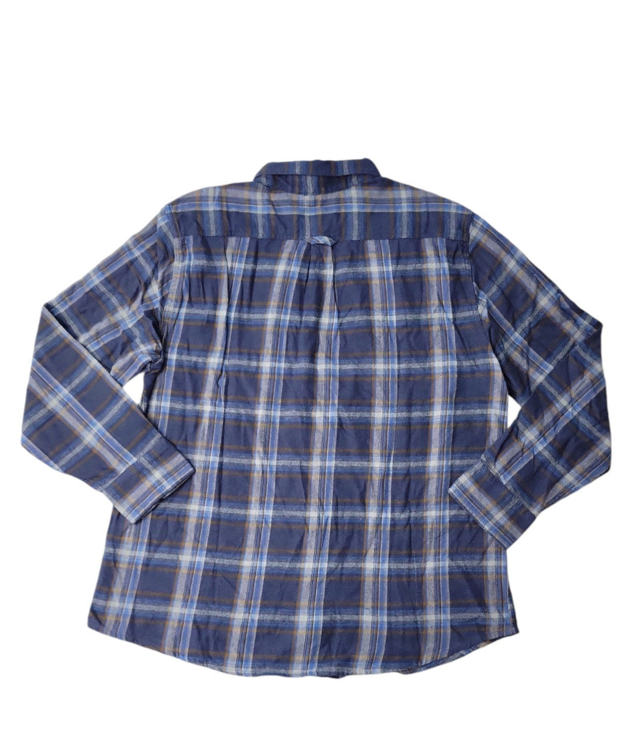 Eddie Bauer Men's 100% Cotton Easy Care Warm Brushed Twill Flannel Shirt Size L