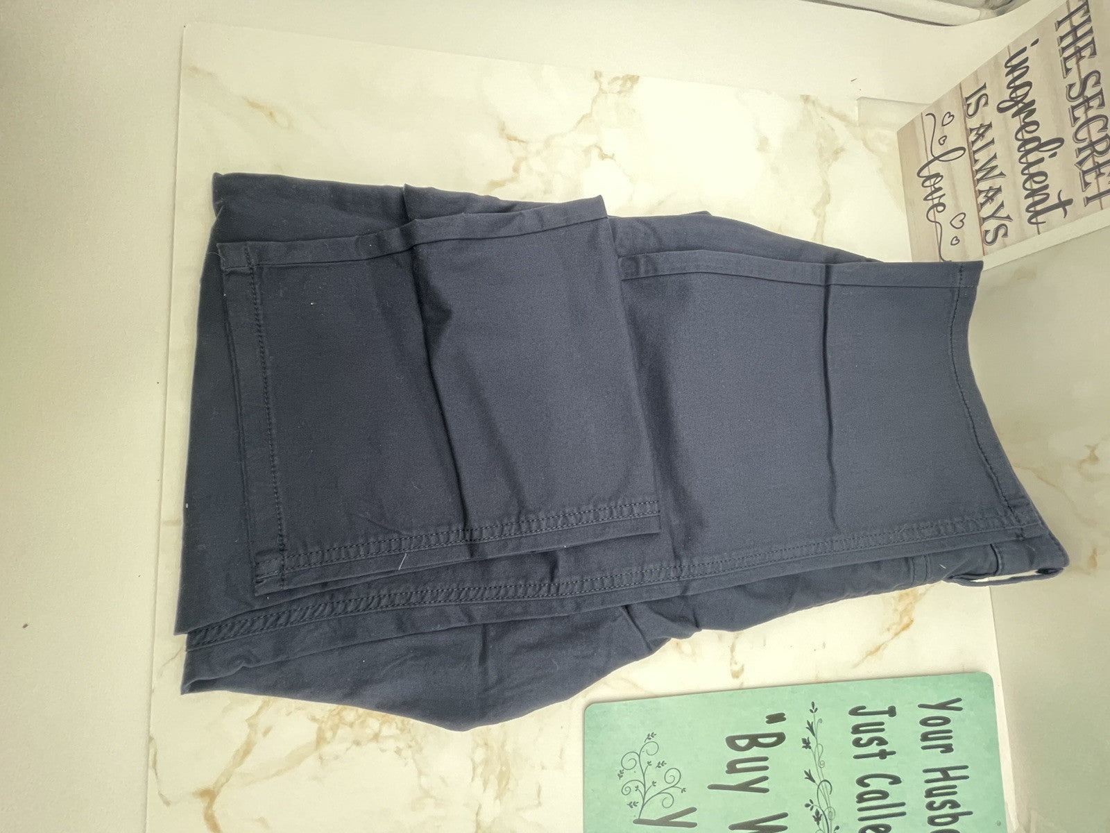 Member's Mark Men's Straight Fit Mason 5 Pocket Stretch Pant 34x30 Dark Navy