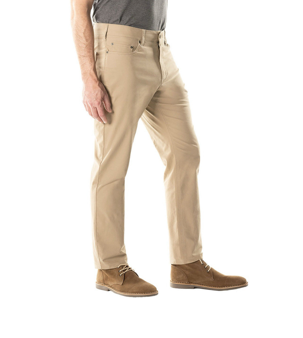 Member's Mark Men's Straight Fit Mason 5 Pocket Stretch Pant 32x30 Khaki