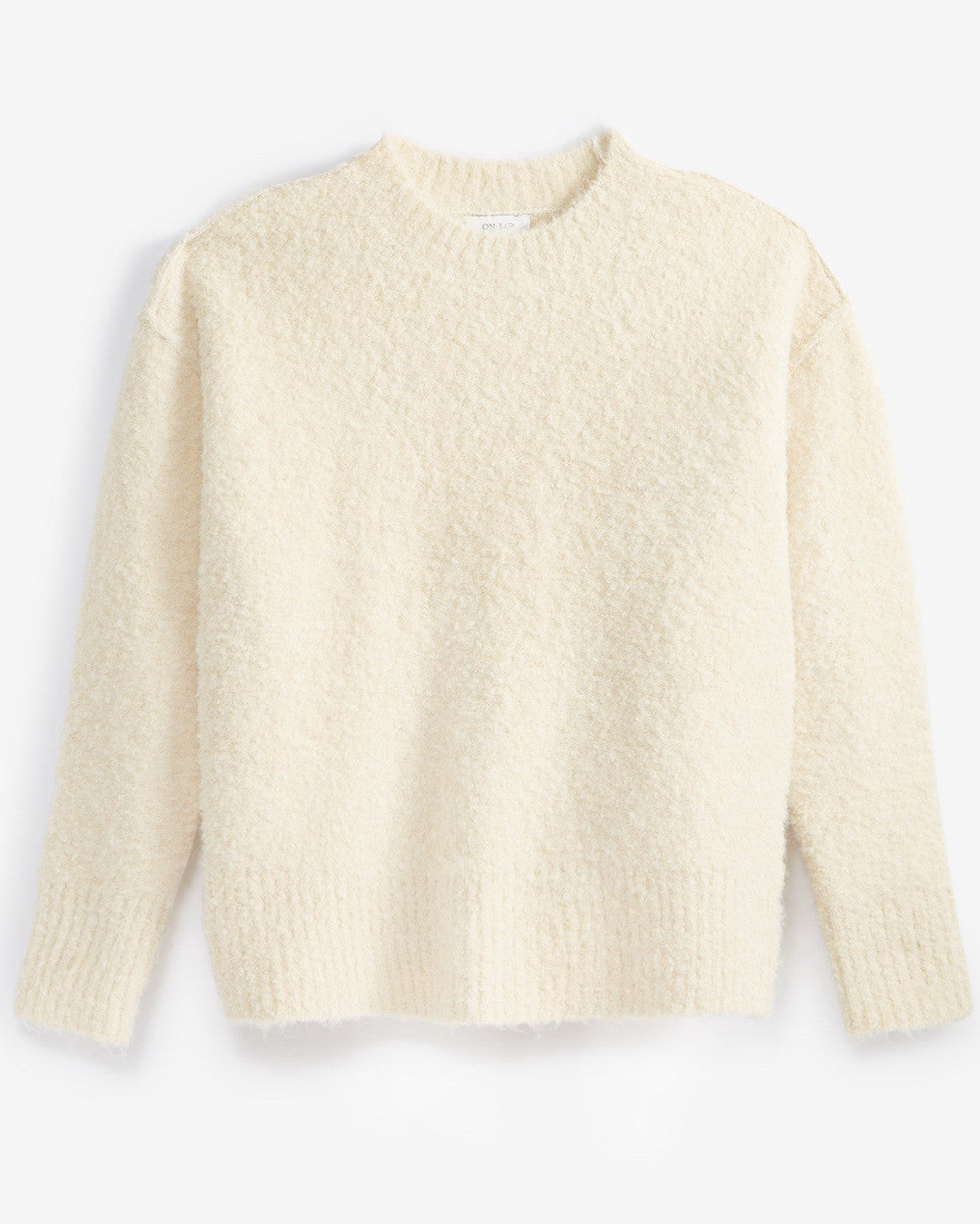 On 34th Women's Plus On 34th Pink Marled Bouclé Sweater,  Size XL White