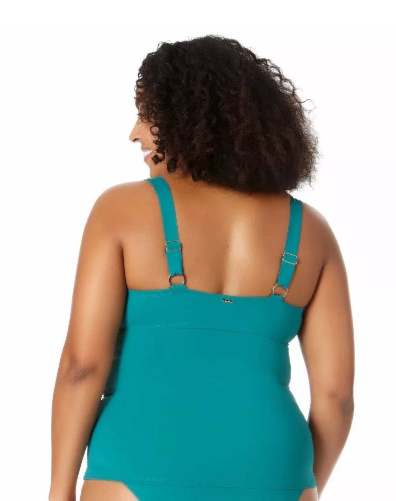 Anne Cole Womens Twist Front Tankini Beachwear Swim Top Separates Plus 22W
