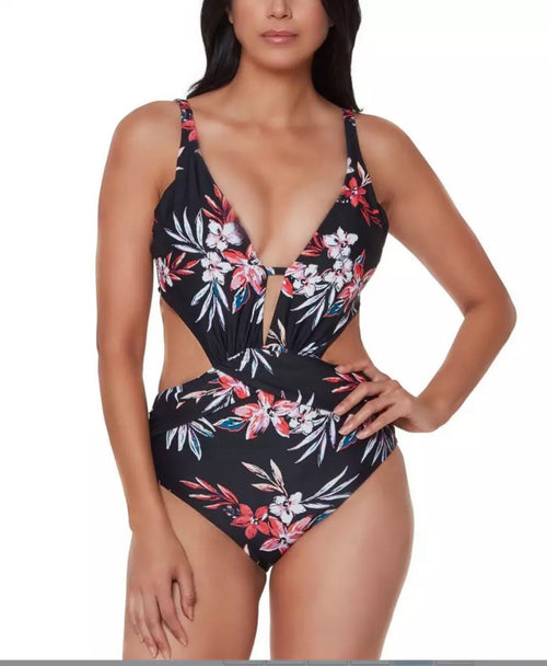 Bar III Cutout Tummy Toner One-Piece Swimsuit XS New