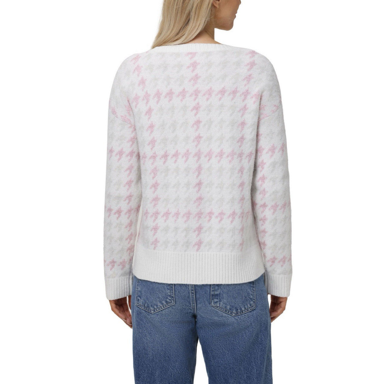 525 Women's Super Soft Crewneck Pullover Lurex Fairisle Sweater L